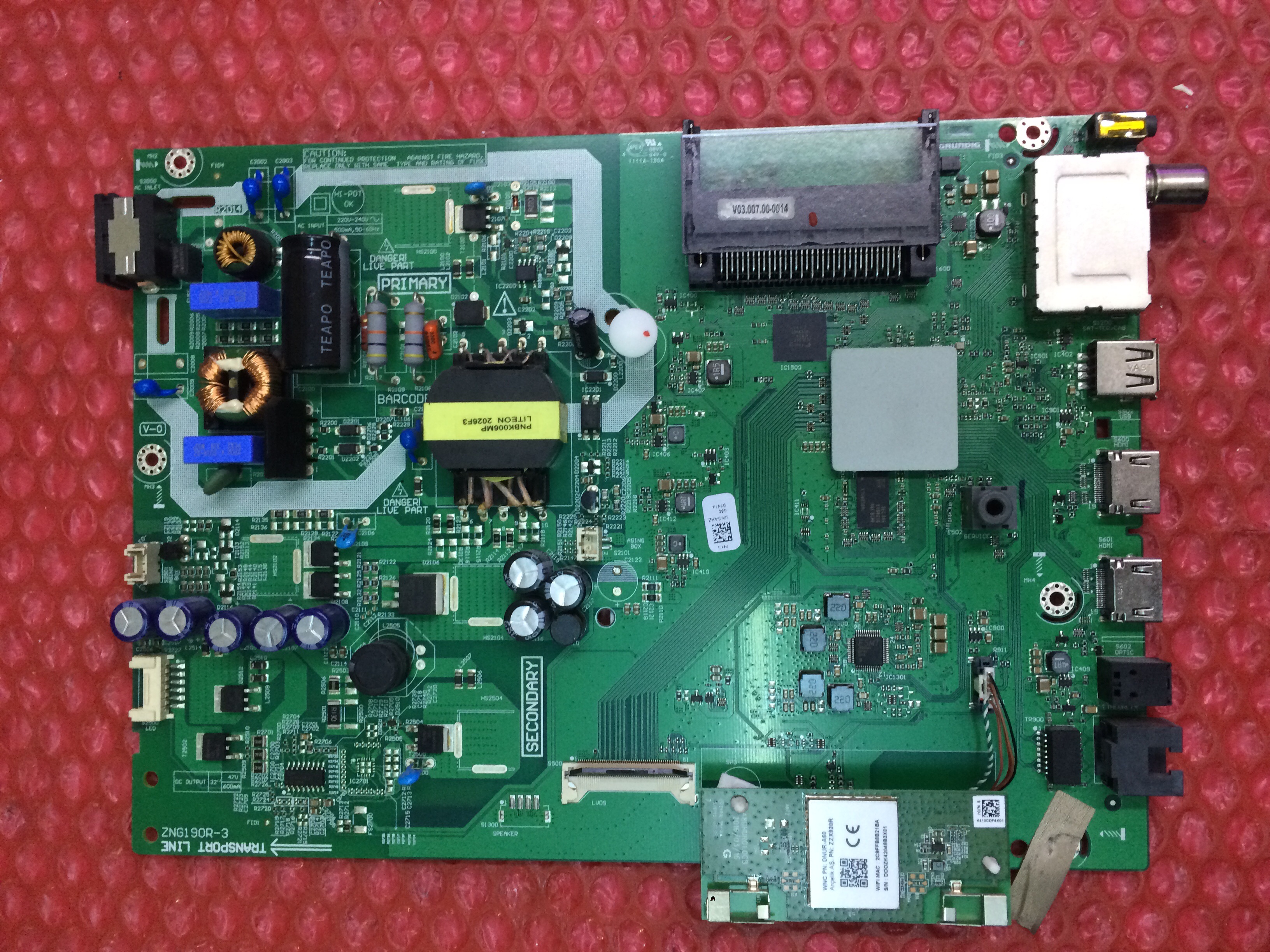 Arçelik beko Grundig LED TV ana kart ZNG190R-3 