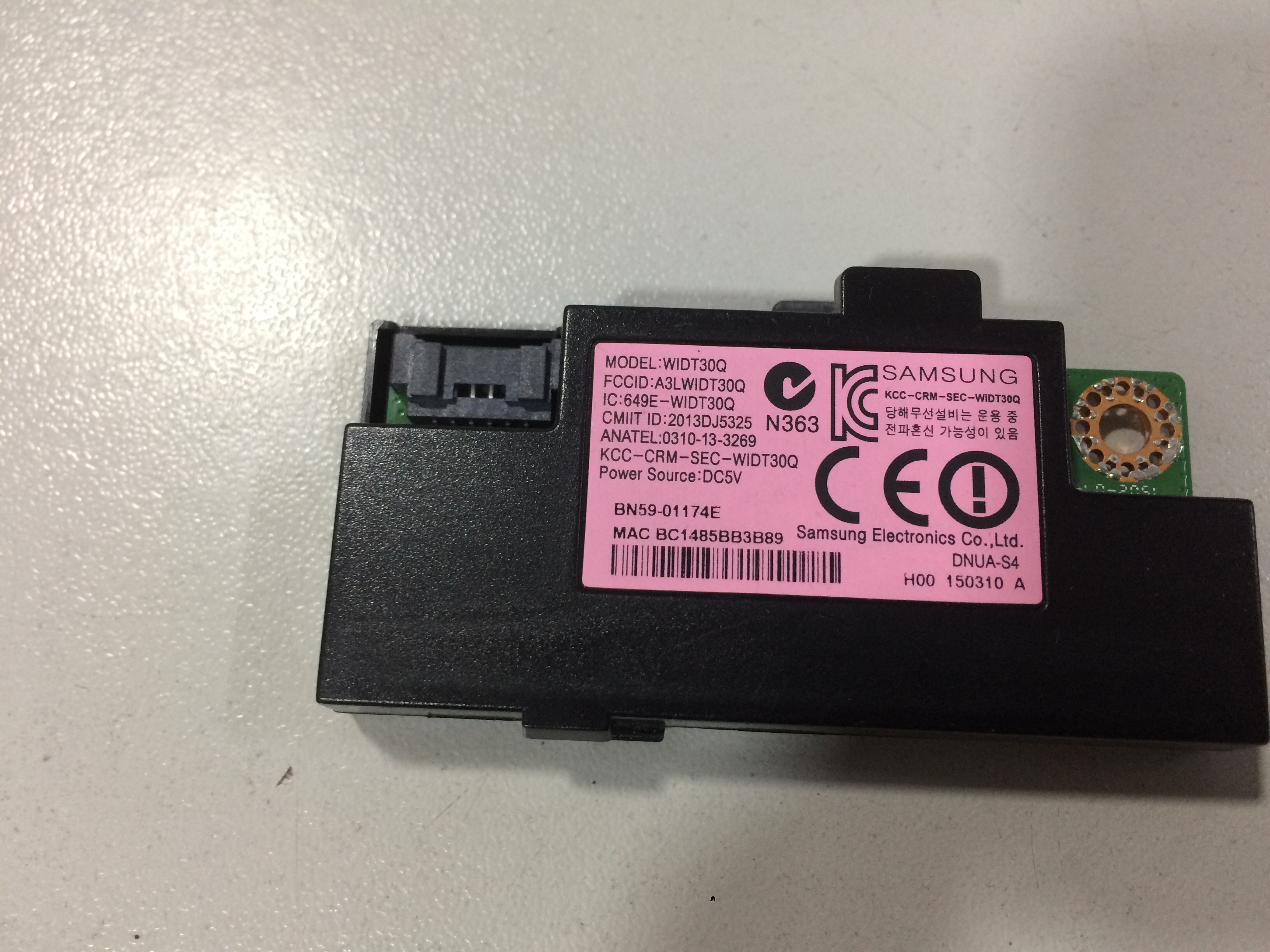 Samsung led TV Wi-Fi ,WIDT30Q  BN59-01174E