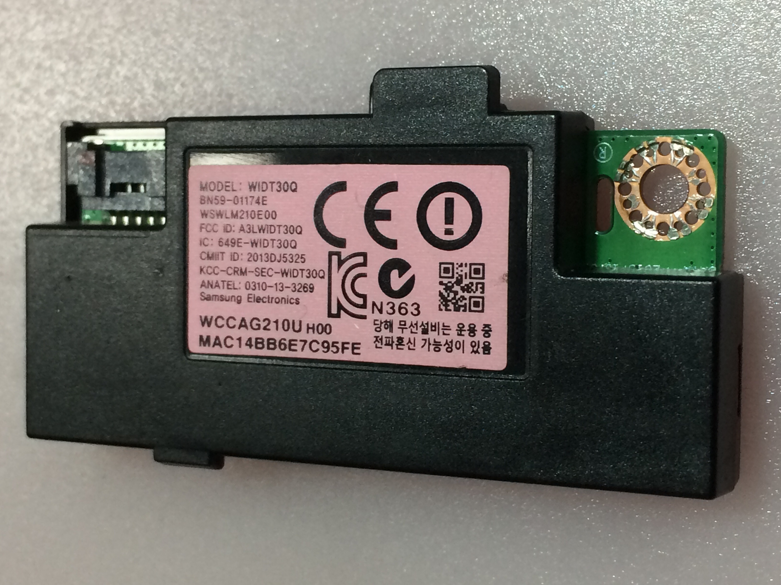 Samsung LED TV WI FI WIDT30Q BN59-01174A