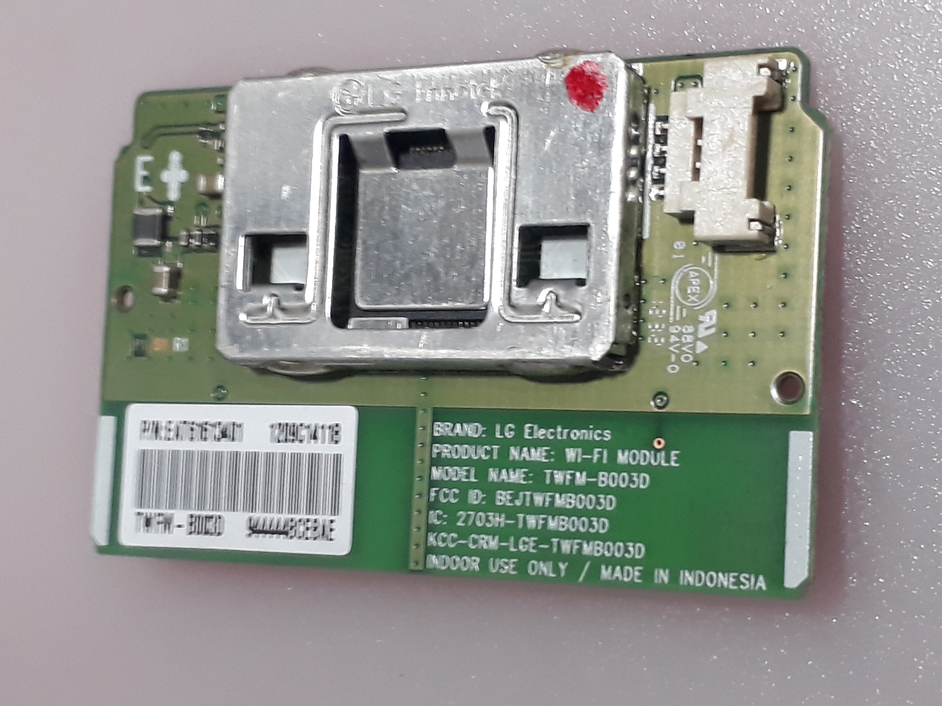 Samsung led TV Wi-Fi ,TWFM-B003D P/N;EAT61613401