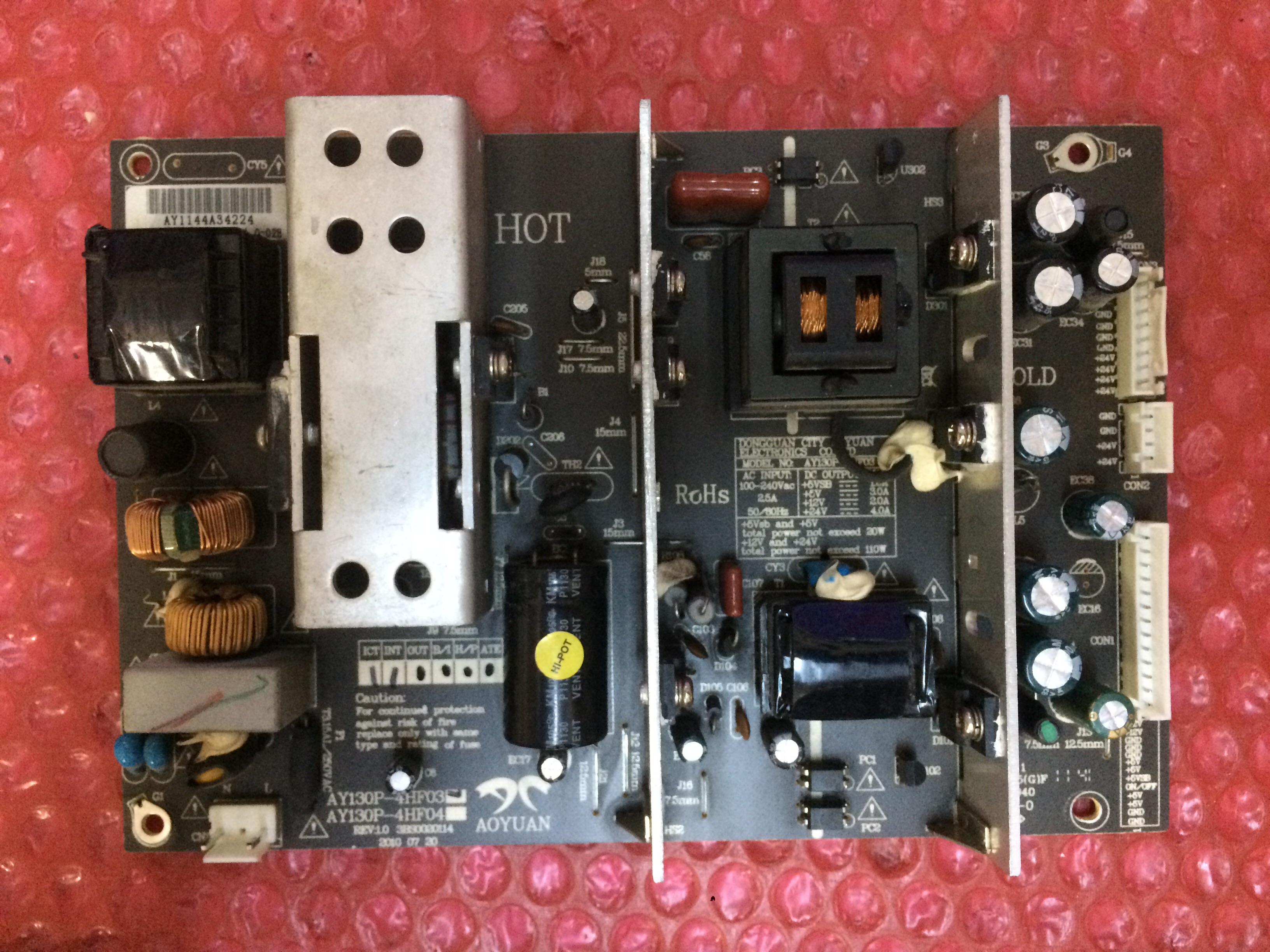 Sunny Lcd Tv Power board AY130P-4HF03